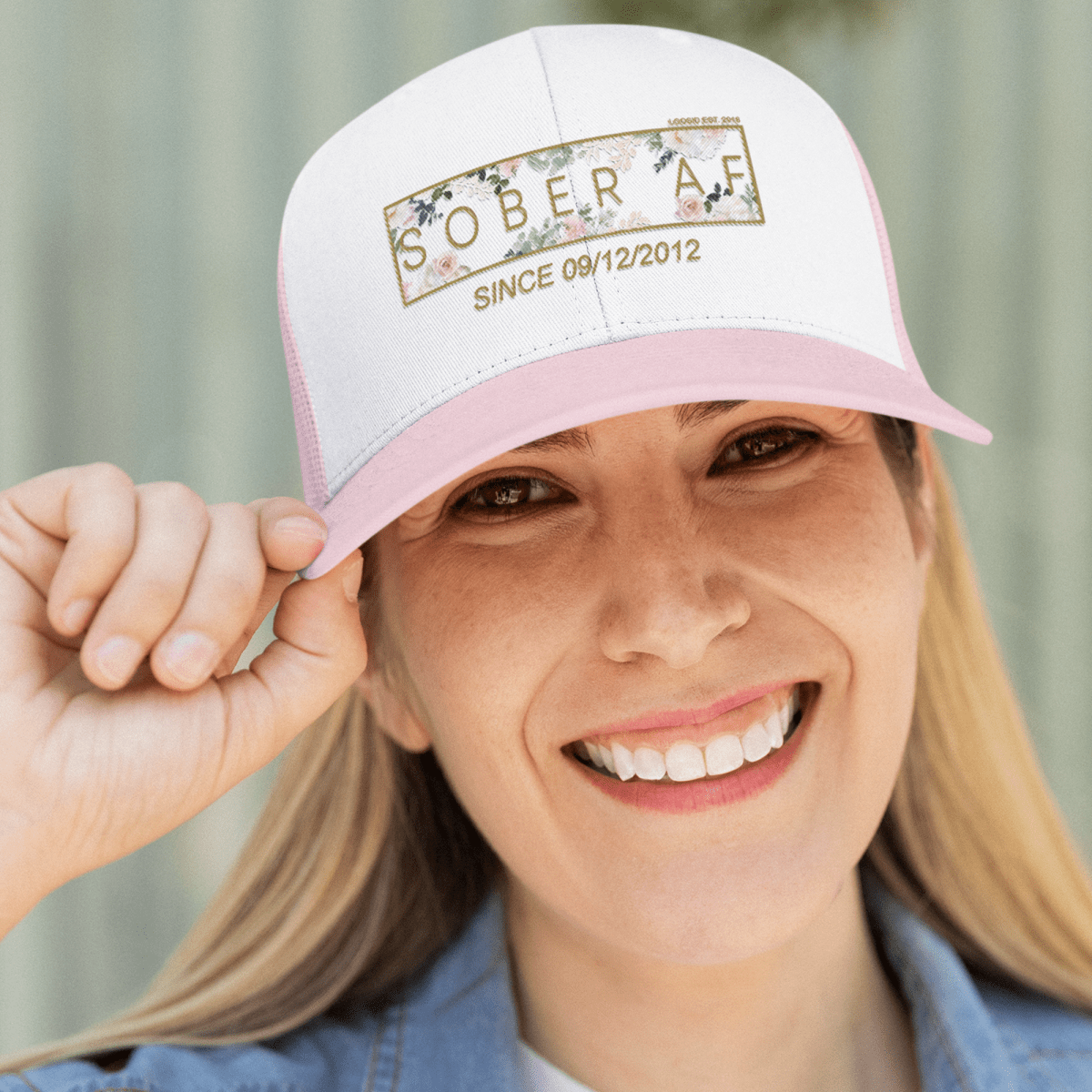 Loosid Sober AF Flower Sober Hat featuring the design