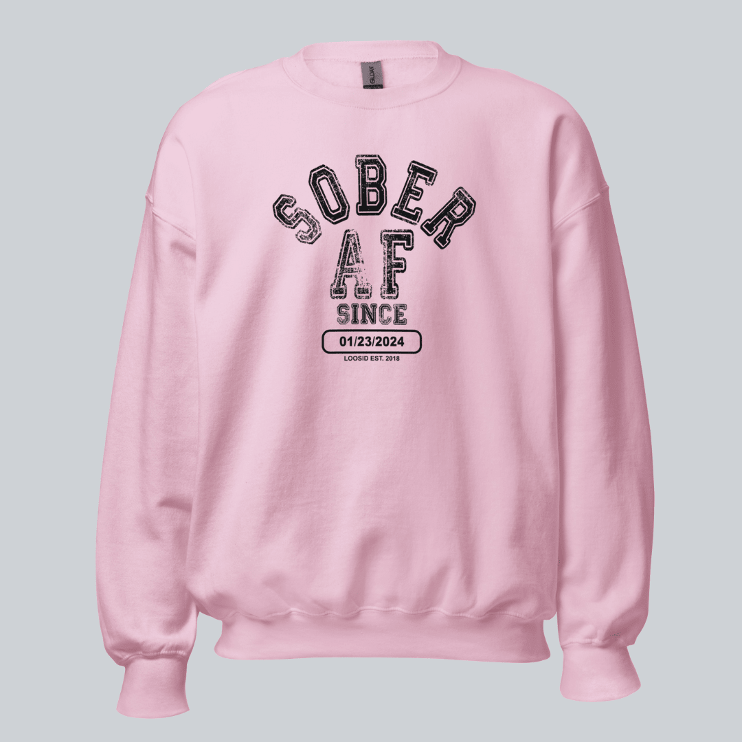 Sober AF Since Recovery Hoodie packaging detail (view 28)