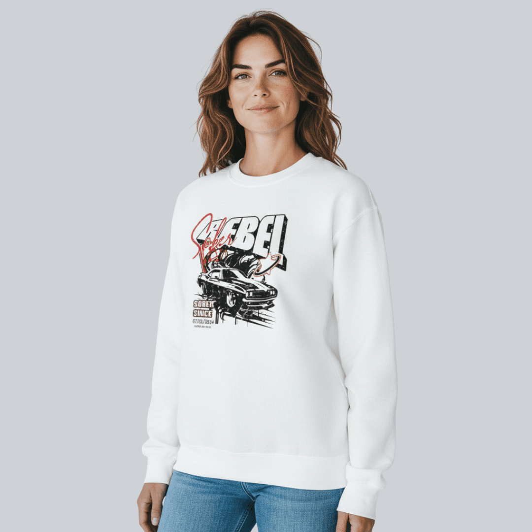 Sober Rebel Sobriety Recovery Hoodie graphic detail (view 14)