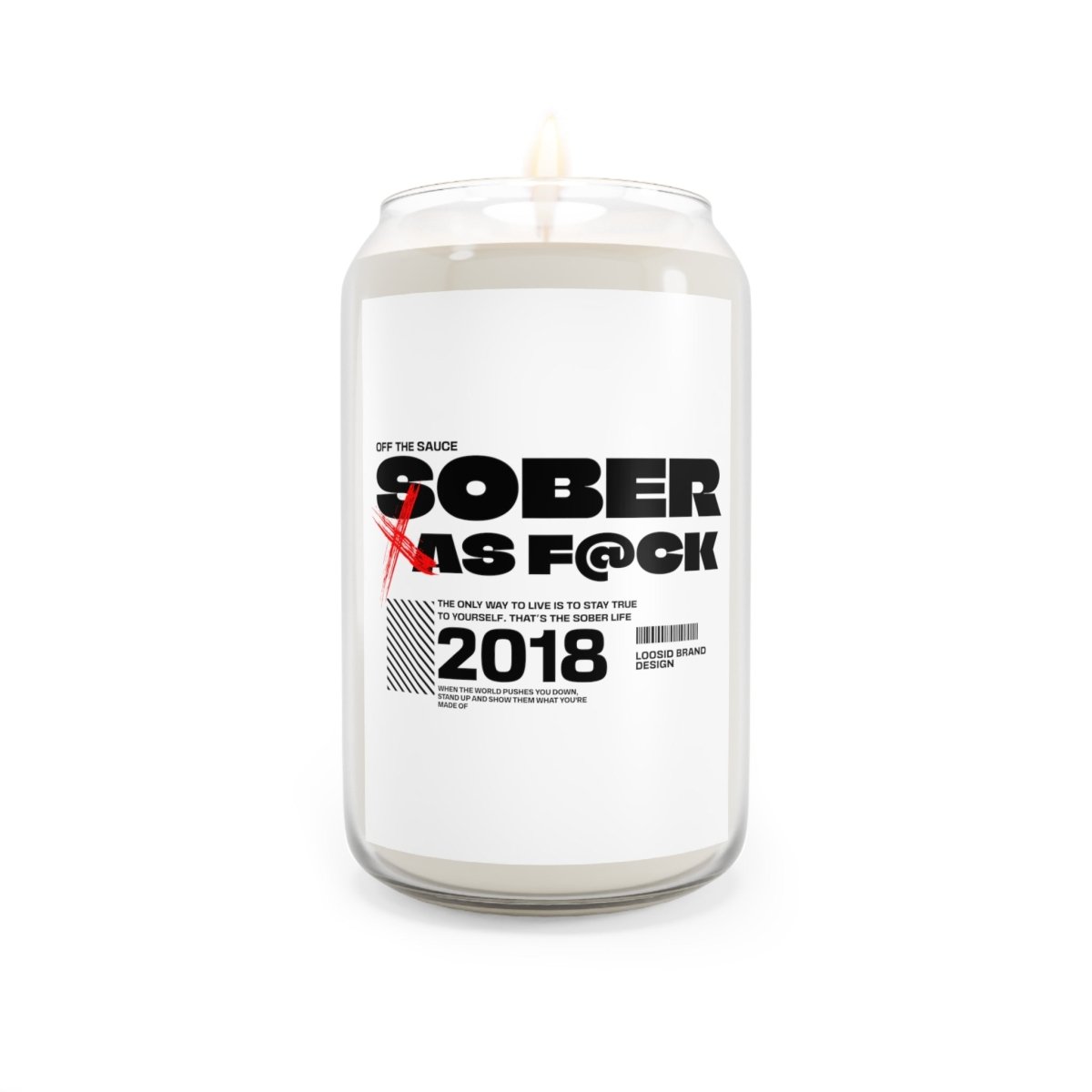 Sober As F*ck Sobriety Sobriety Candle close-up view (view 2)