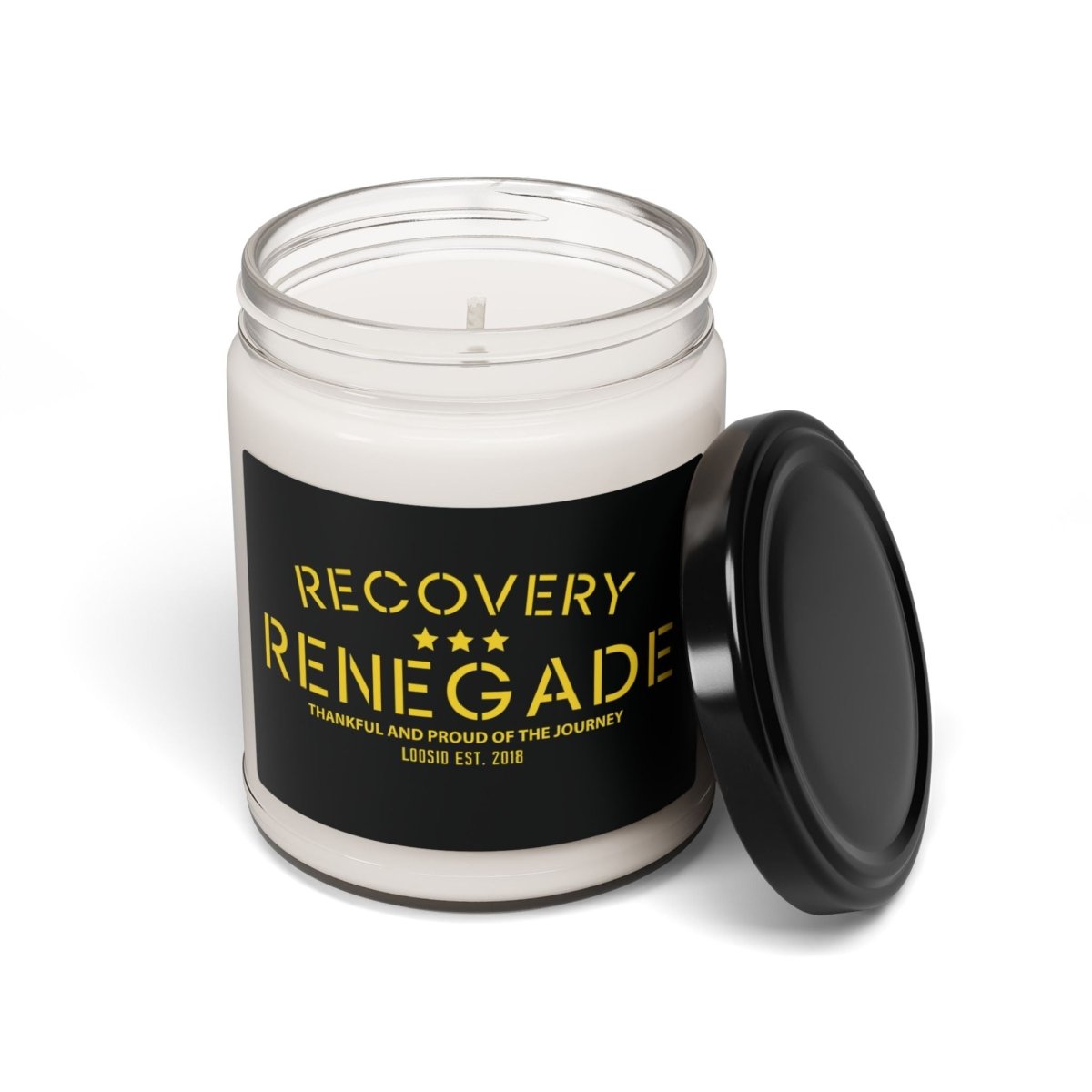 Thankful Recovery Renegade Sobriety Candle graphic detail (view 4)