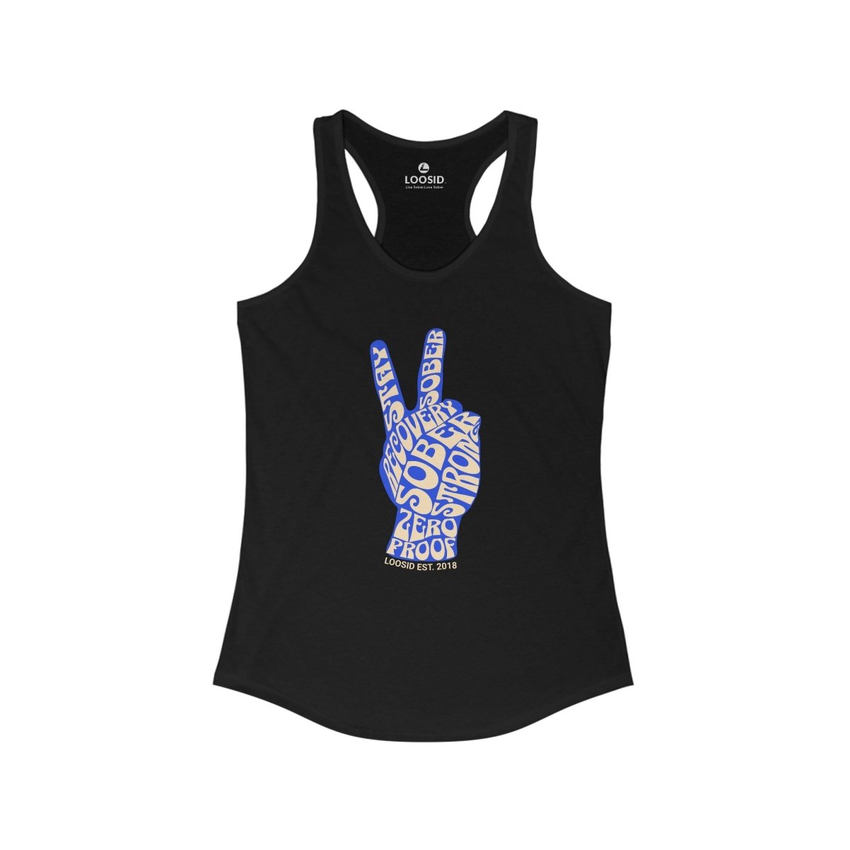 Peace & Sober Sober Tank Top lifestyle view (view 5)