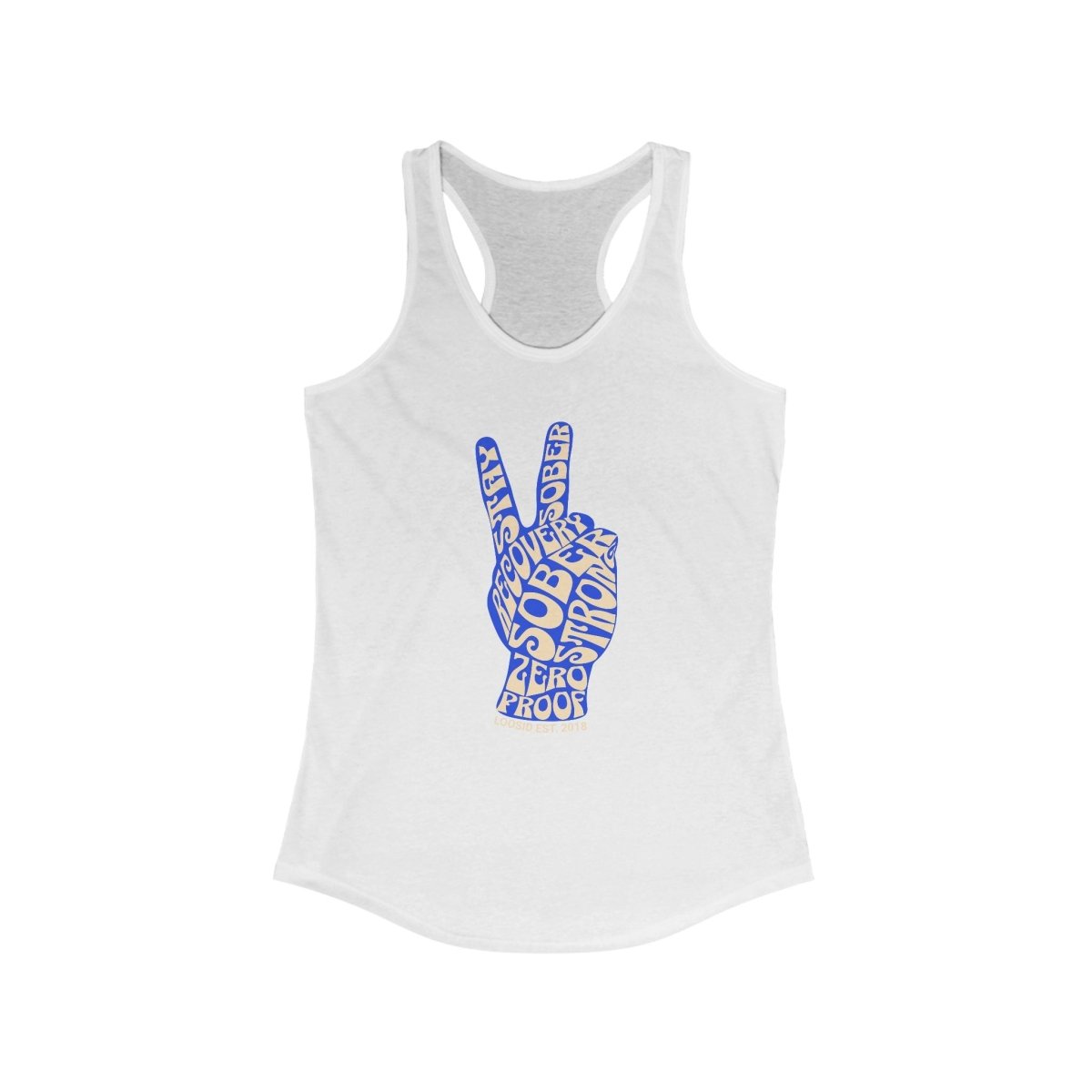 Peace & Sober Sober Tank Top graphic detail (view 14)
