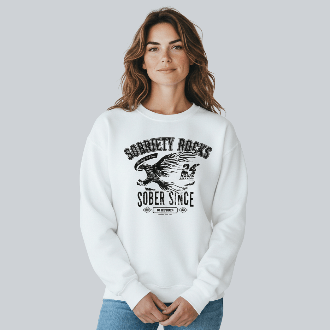 Sober Since Recovery Hoodie packaging detail (view 28)