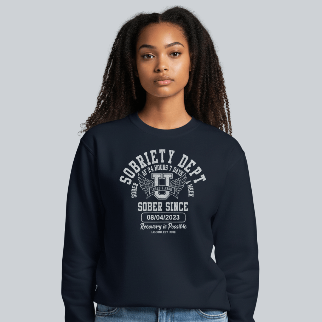 Sobriety Dept Recovery Hoodie packaging detail (view 8)