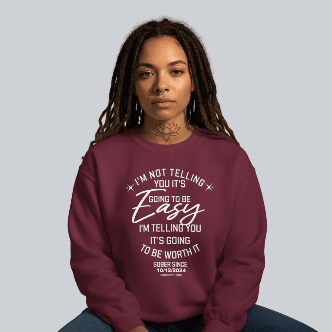 I'm Not Telling Sobriety Recovery Hoodie featuring the design (view 11)