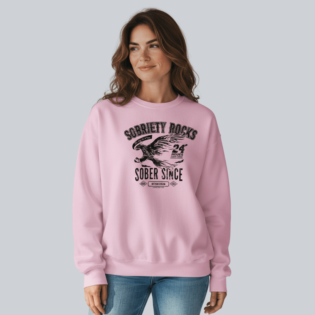 Sober Since Recovery Hoodie featuring the design (view 31)