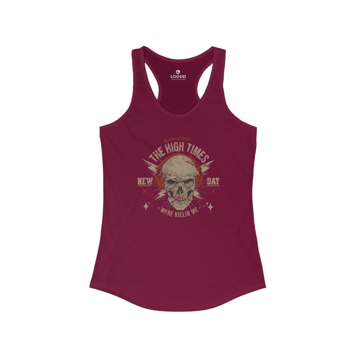 High Times Were Killing Me Sober Tank Top featuring the design (view 11)