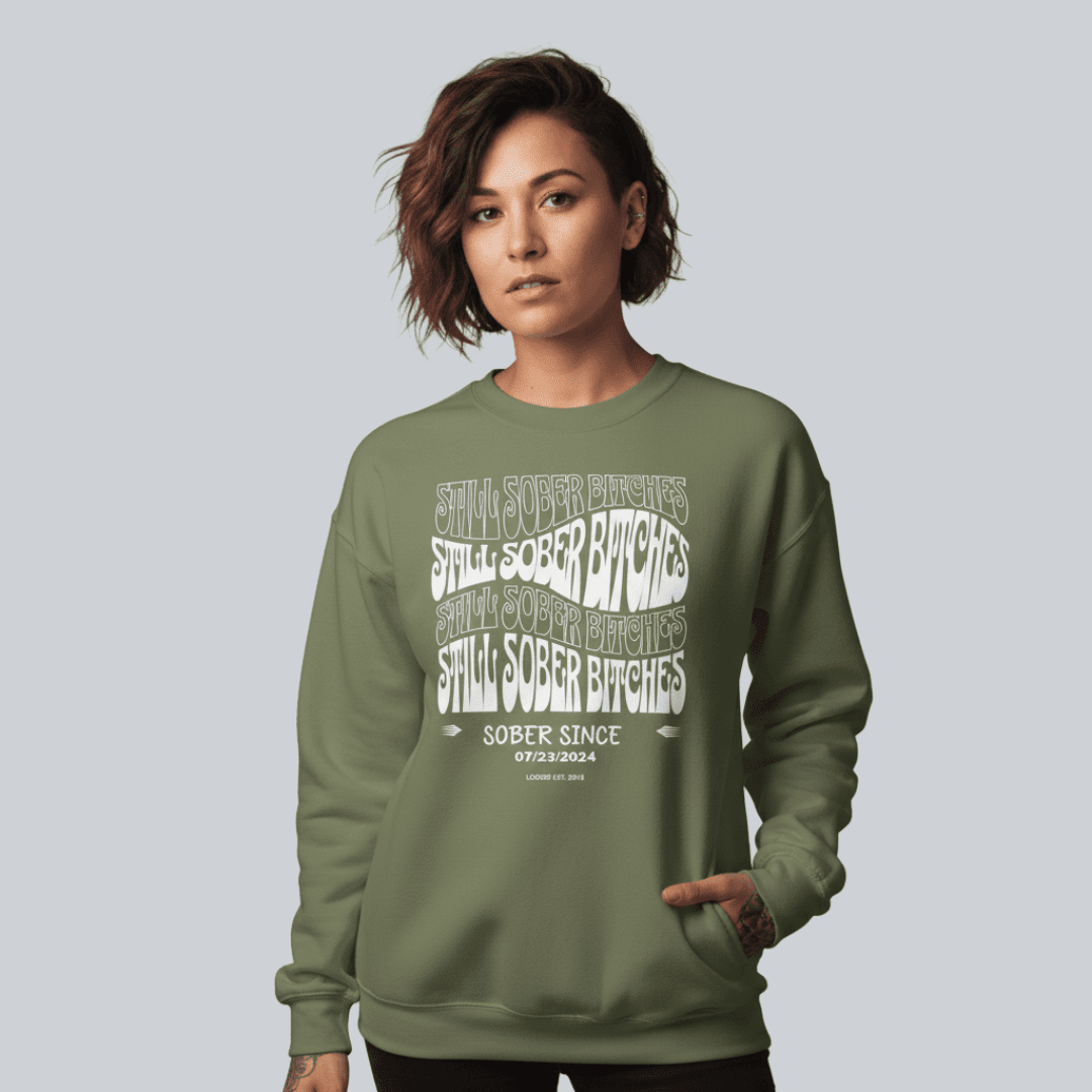 Still Sober B Recovery Hoodie lifestyle view (view 15)
