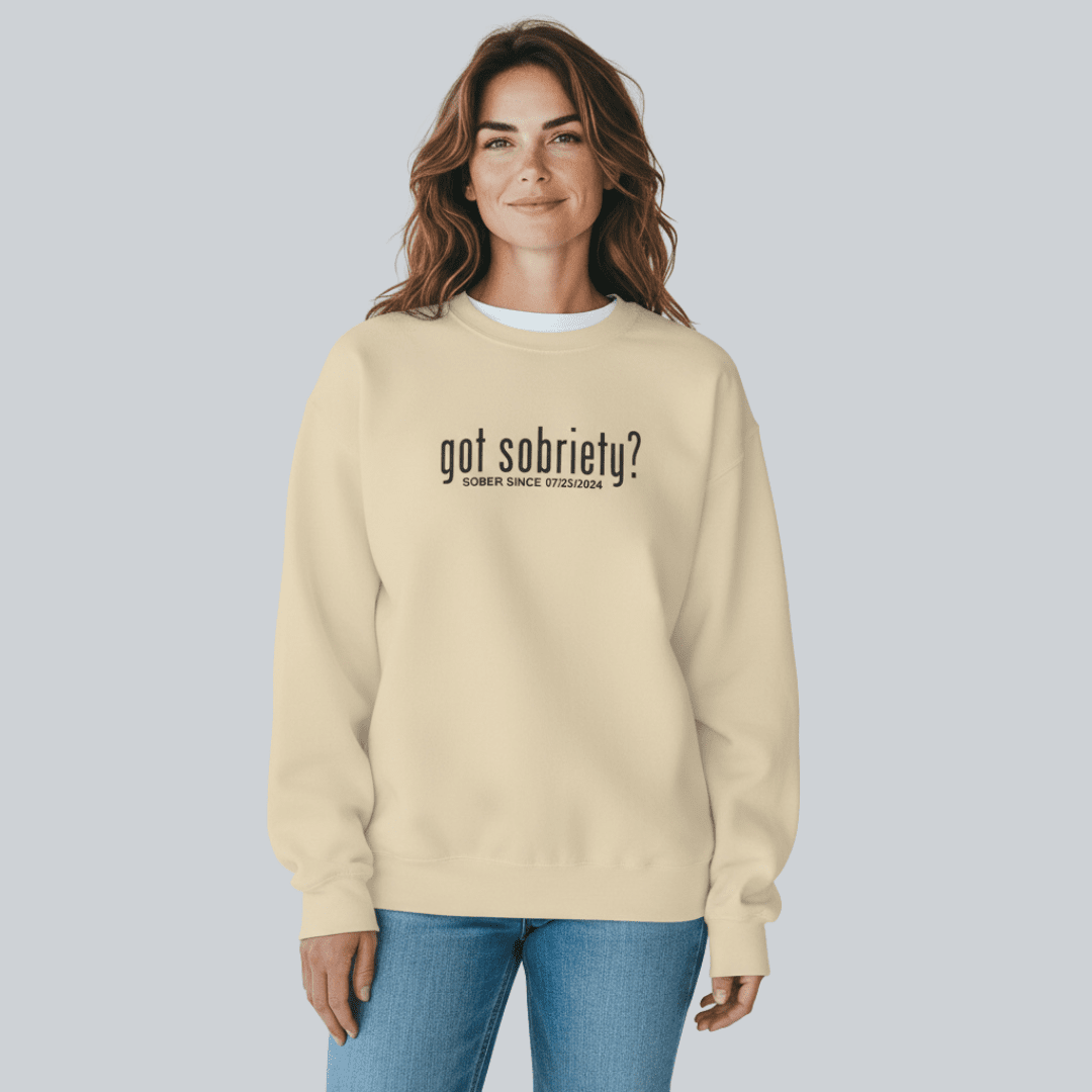 Got Sobriety Recovery Hoodie close-up view (view 32)