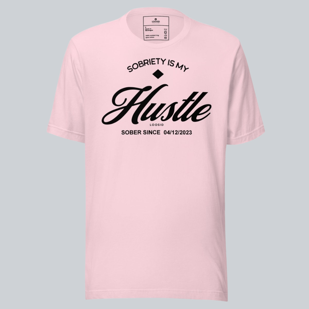 Sobriety is My Hustle Sober T Shirt graphic detail (view 14)