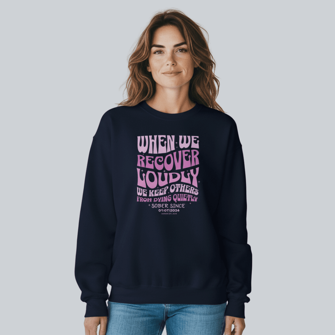 When We Recover Loudly Recovery Hoodie fit detail (view 9)