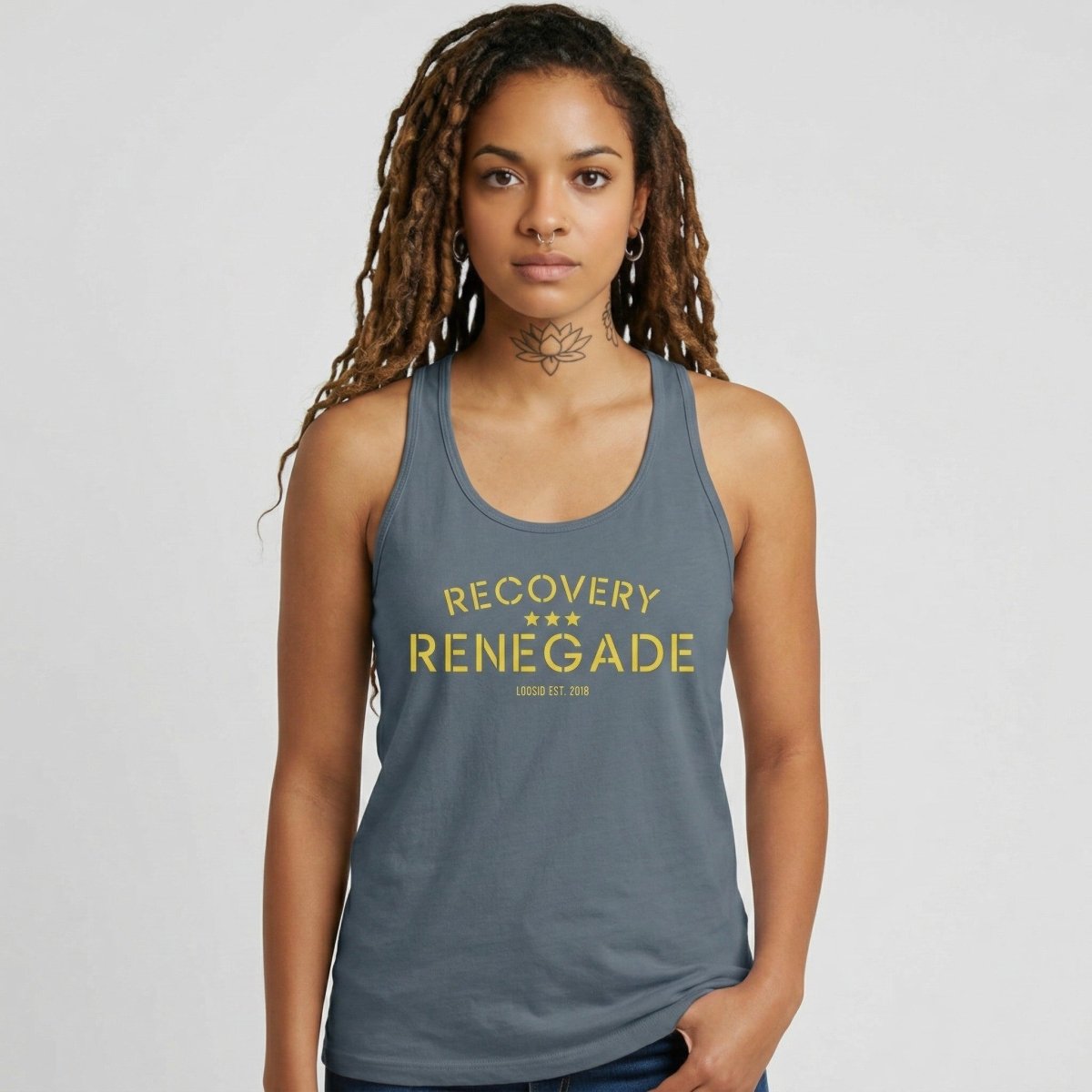 Recovery Renegade Sober Tank Top back view (view 7)