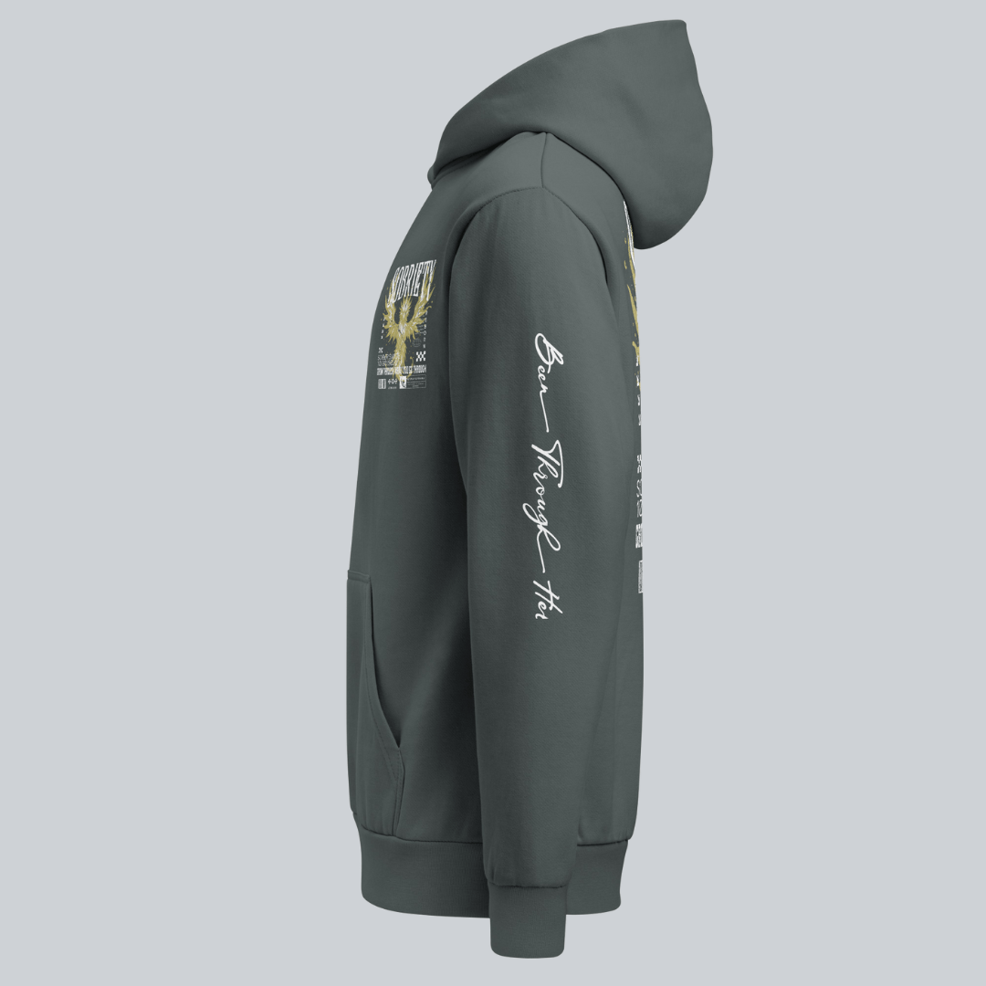 Sober Hoodie Limited Edition Recovery Hoodie back view (view 7)
