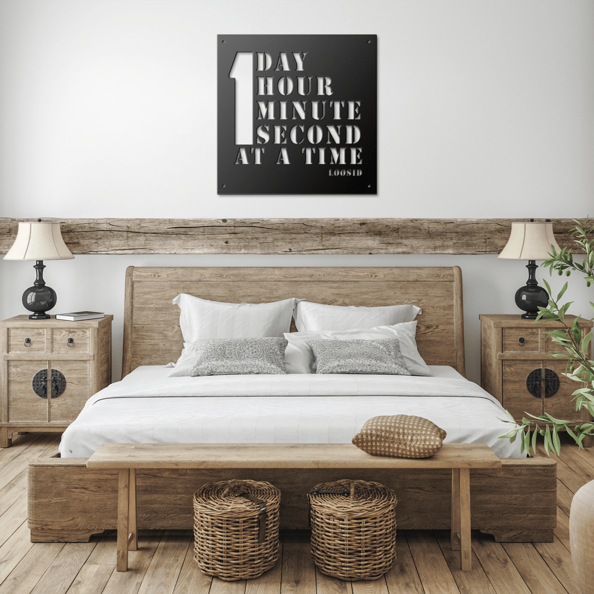 24 Hours Die Cut Metal Sign for Recovery Walls Sobriety Art close-up view (view 2)