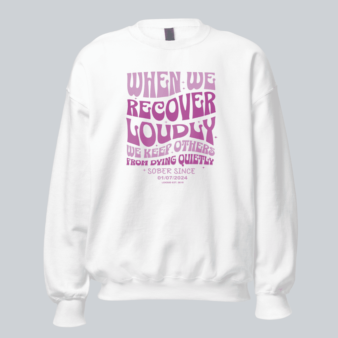 When We Recover Loudly Recovery Hoodie lifestyle view (view 25)