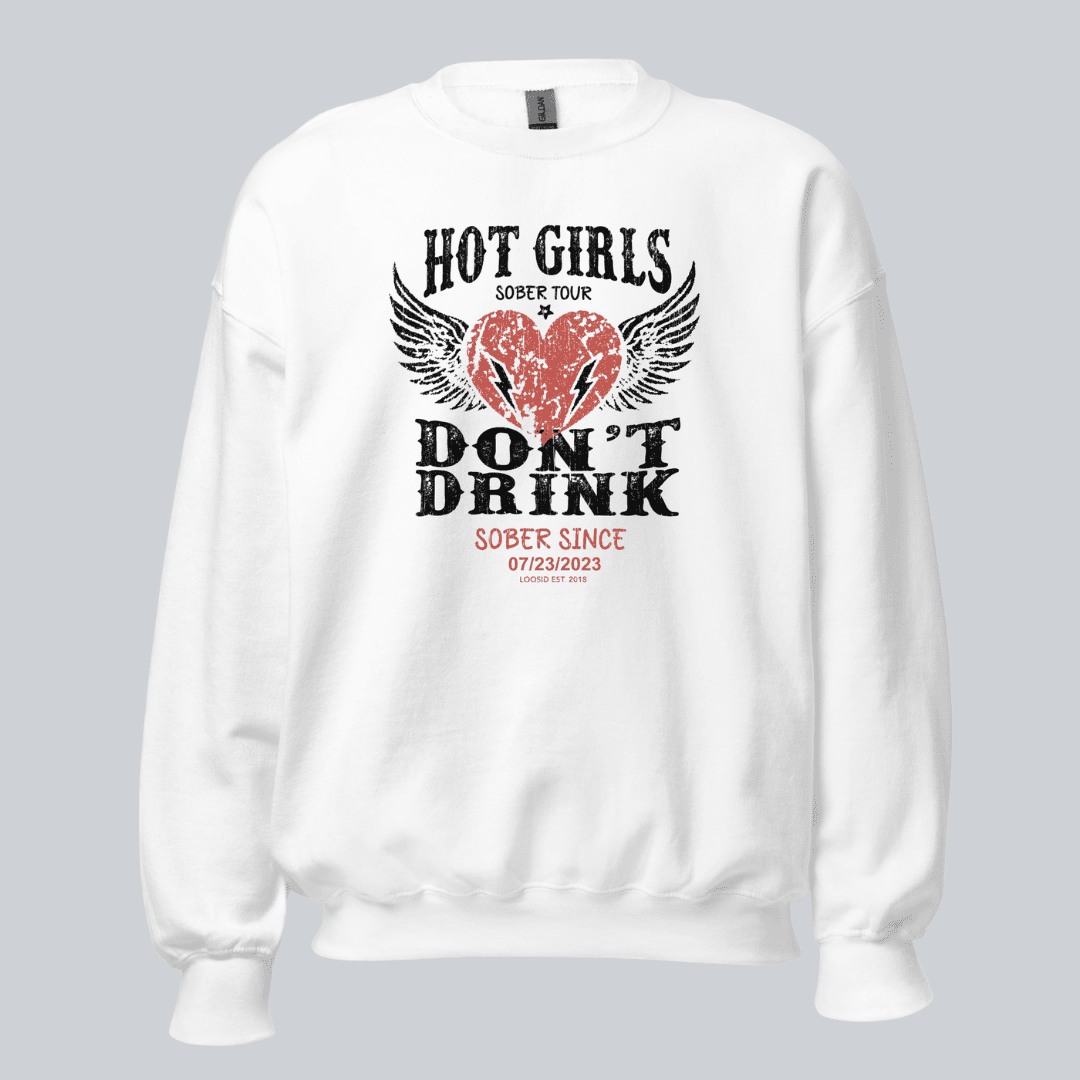 Hot Girls Sobriety Recovery Hoodie packaging detail (view 28)