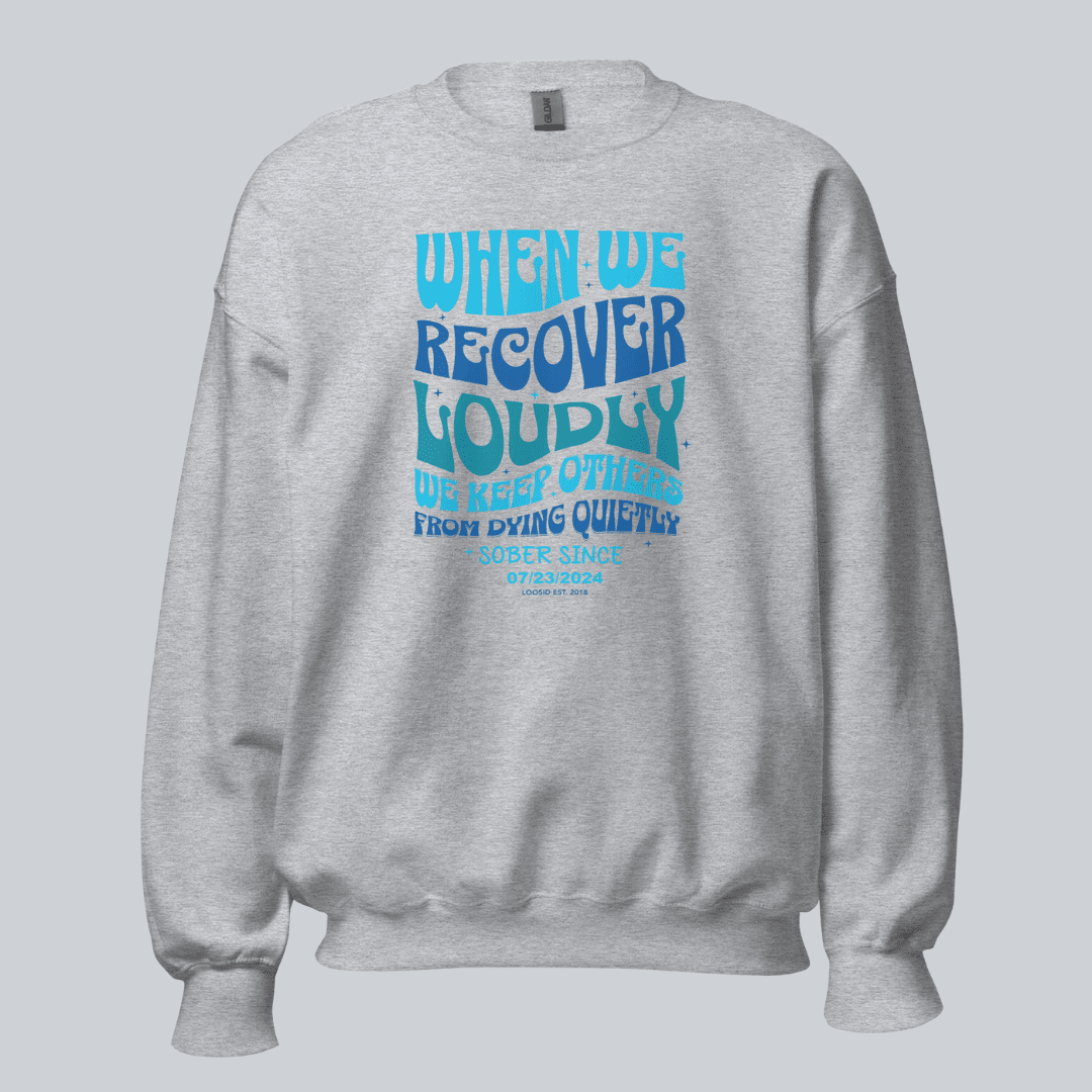 When We Recover Loudly Recovery Hoodie close-up view (view 22)