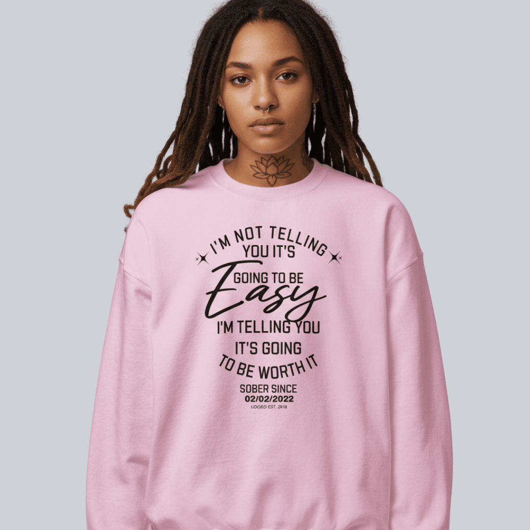 I'm Not Telling Sobriety Recovery Hoodie featuring the design (view 21)