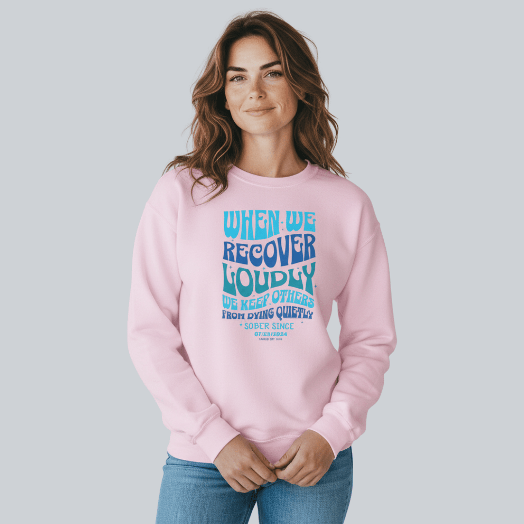 When We Recover Loudly Recovery Hoodie fit detail (view 29)