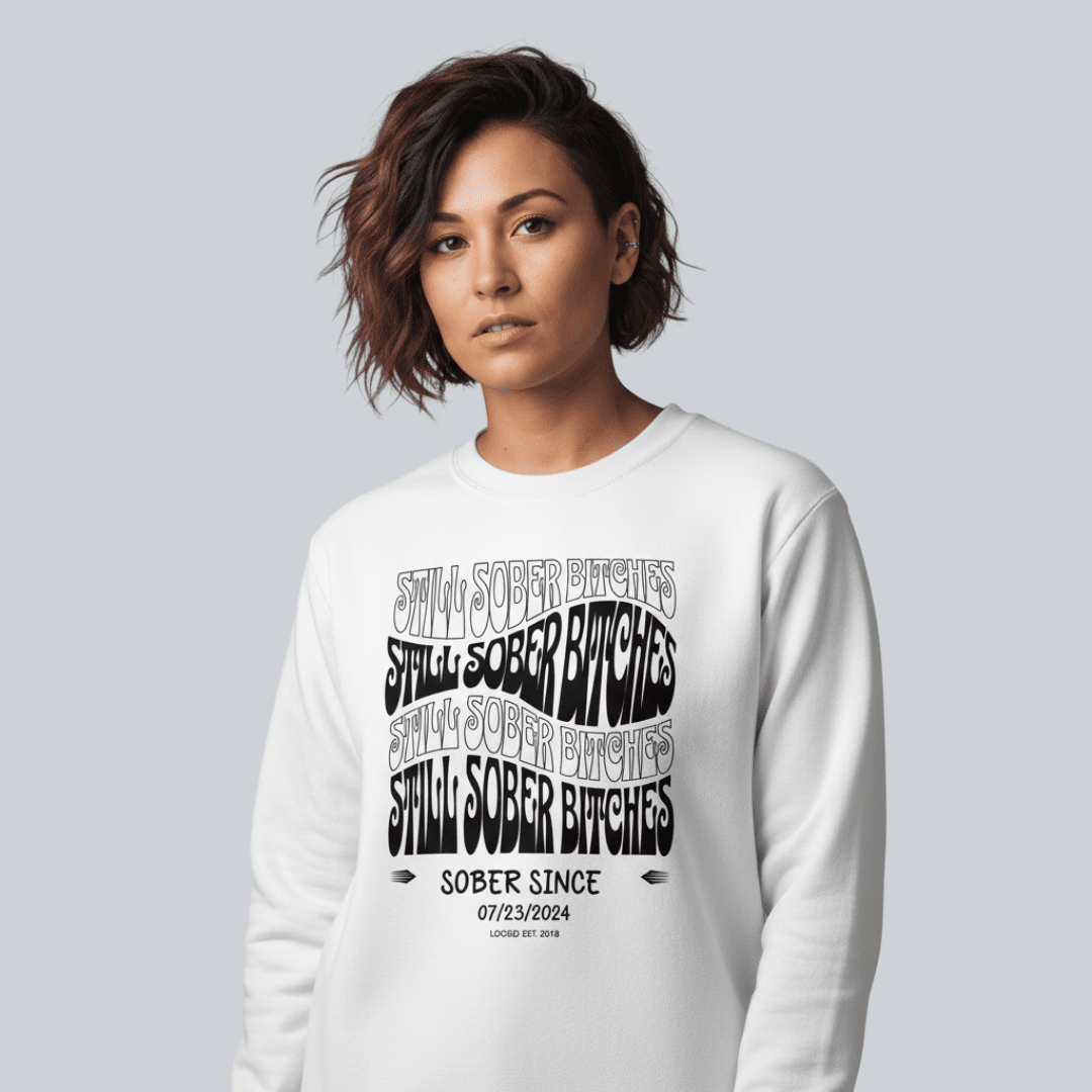 Still Sober B Recovery Hoodie side view (view 26)