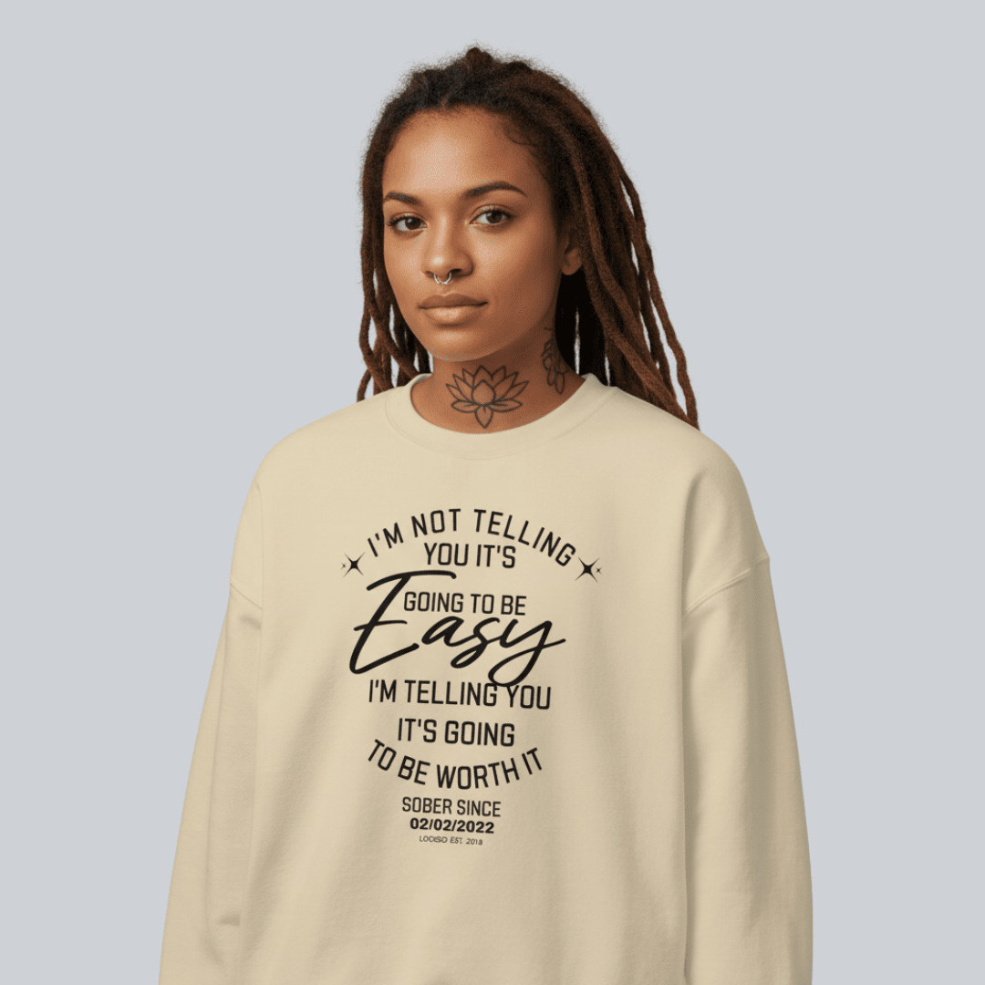 I'm Not Telling Sobriety Recovery Hoodie product photo (view 30)