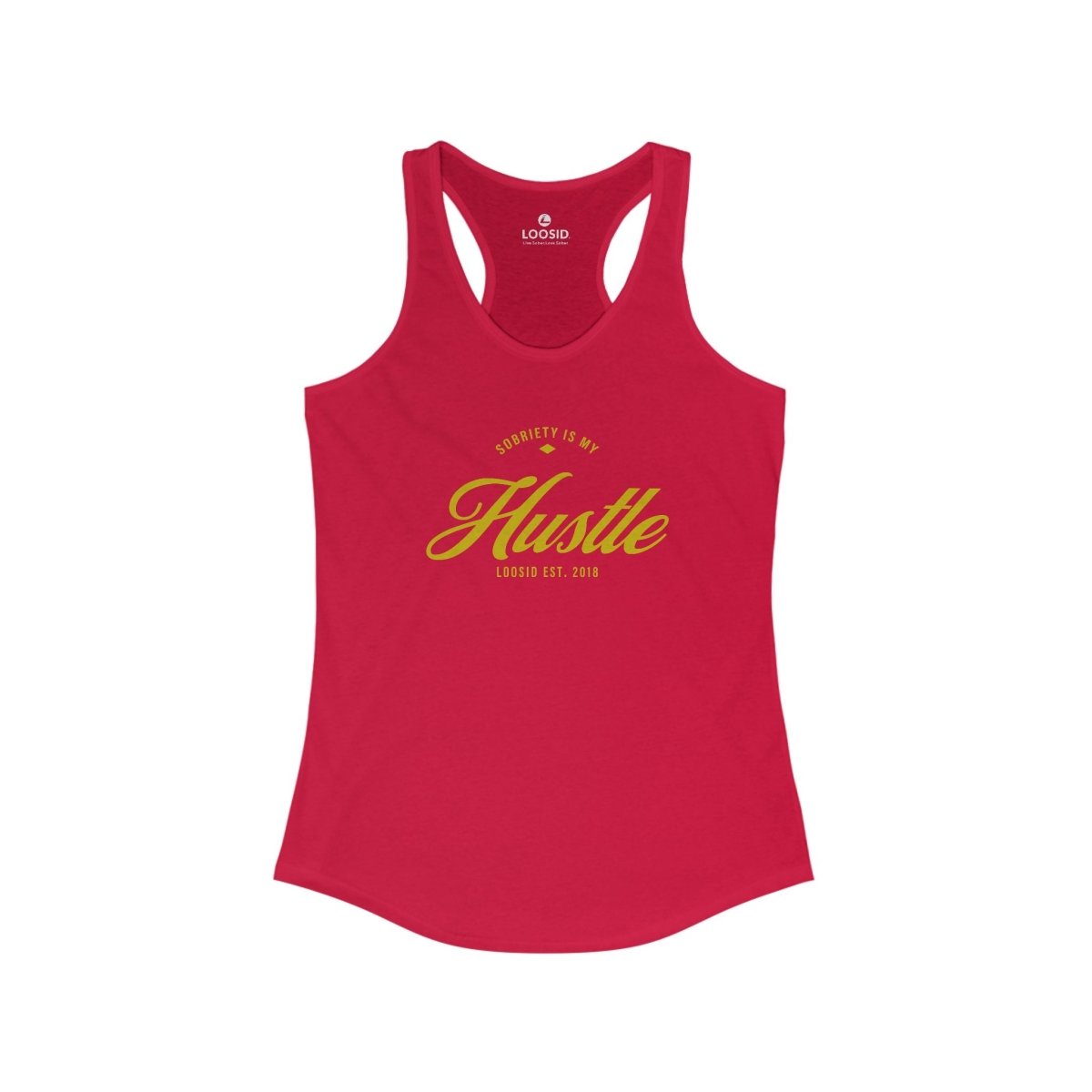 Sobriety is My Hustle Sober Tank Top graphic detail (view 14)