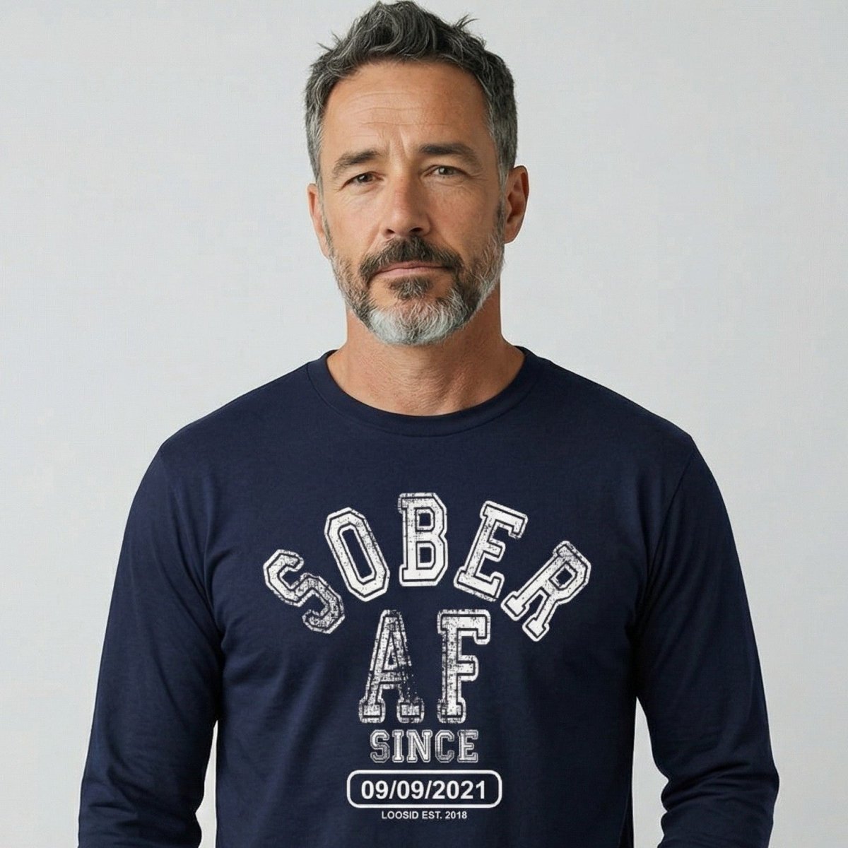 Sober AF Since Long Sleeve Sober T Shirt packaging detail (view 8)