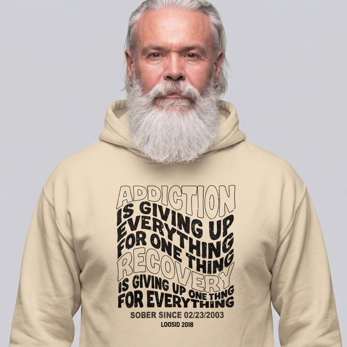 Addiction is Giving up Recovery Hoodie product photo (view 20)