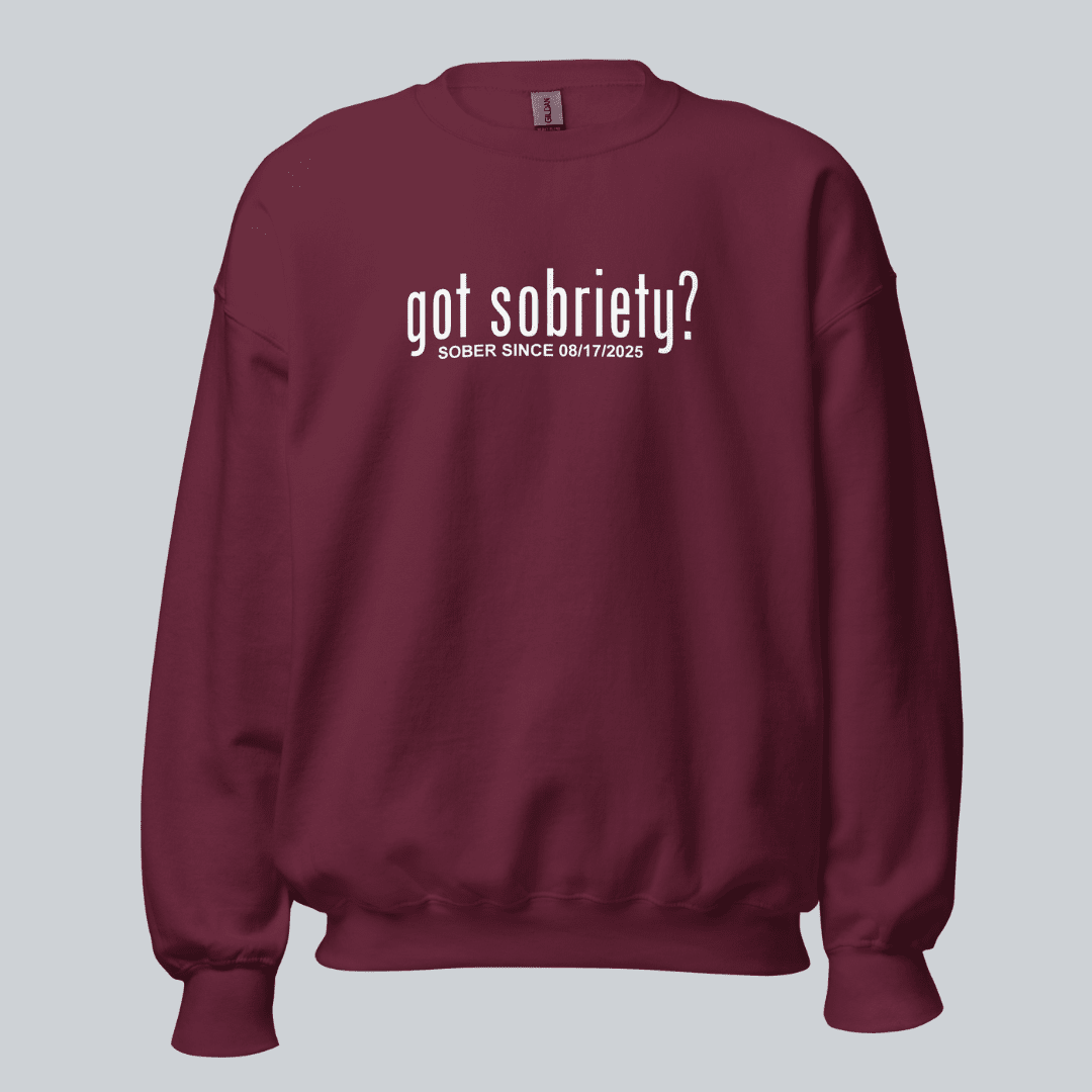 Got Sobriety Recovery Hoodie close-up view (view 12)