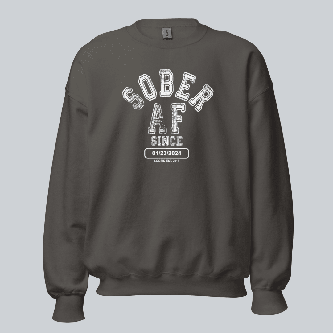 Sober AF Since Recovery Hoodie product photo (view 10)