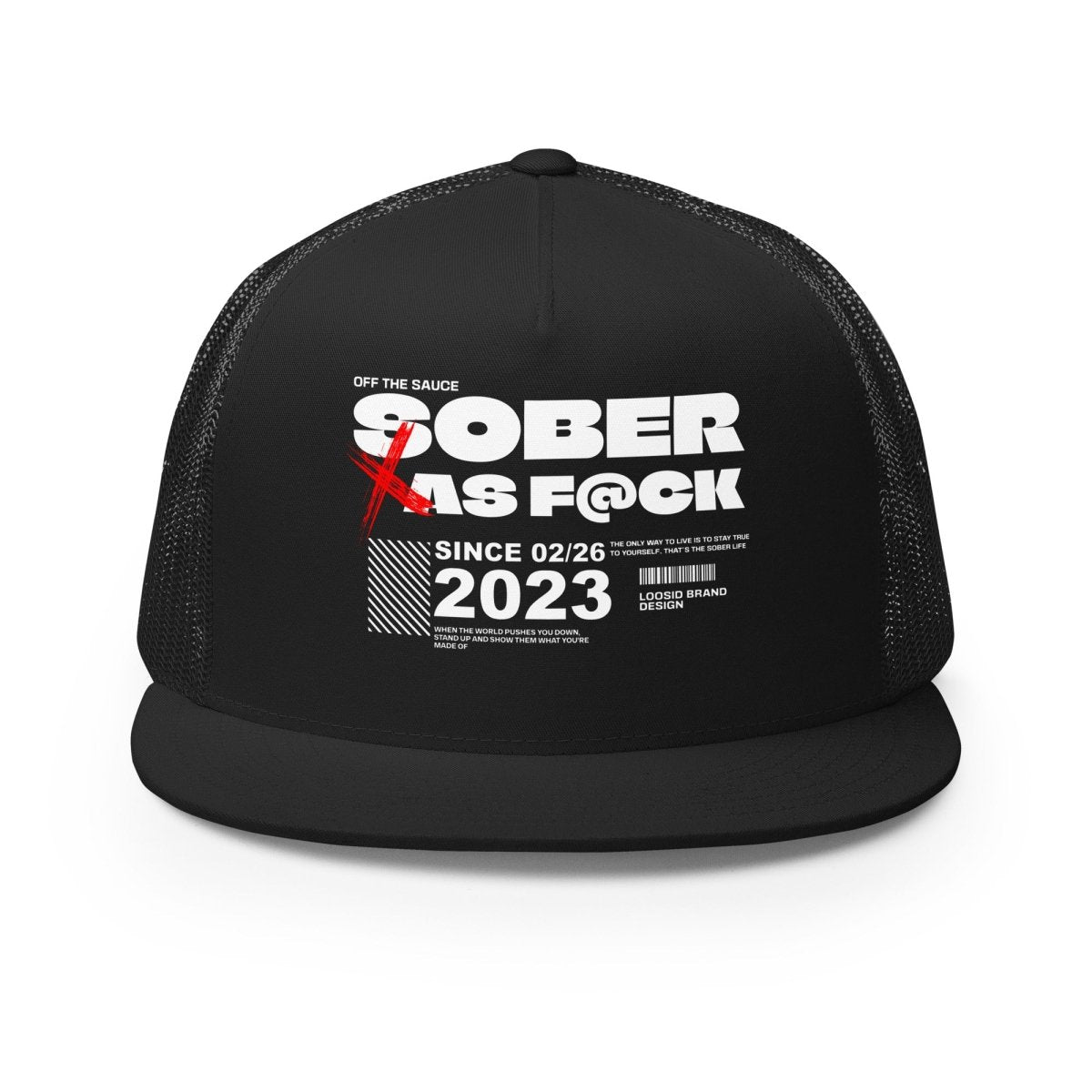 Sober As F*ck Sober Hat flat lay styled image (view 3)