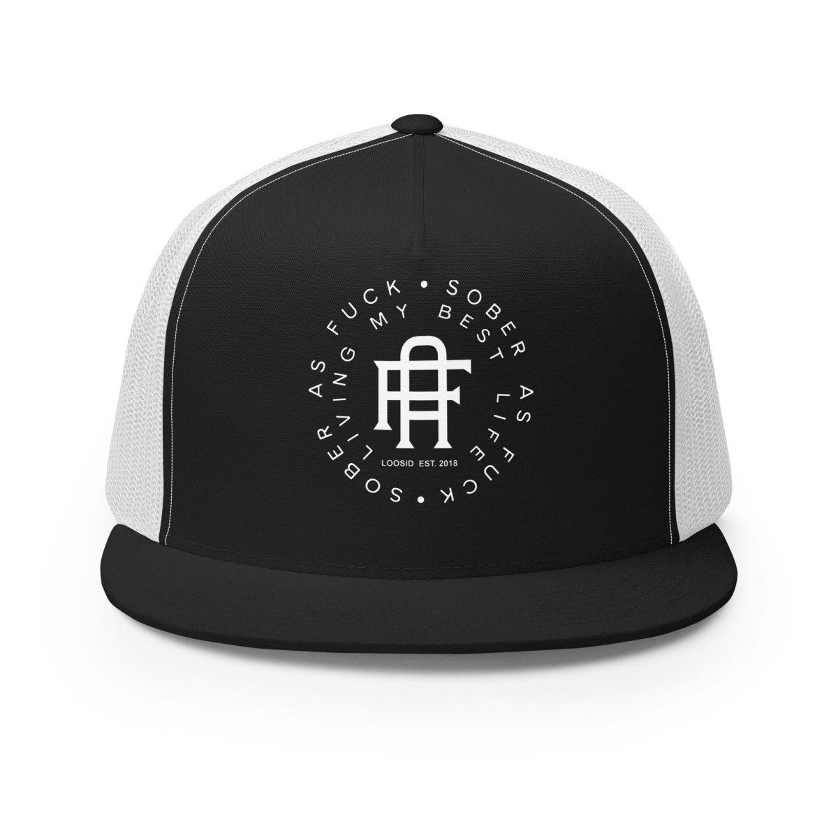 Loosid Living My Best Life Sober Hat featuring the design