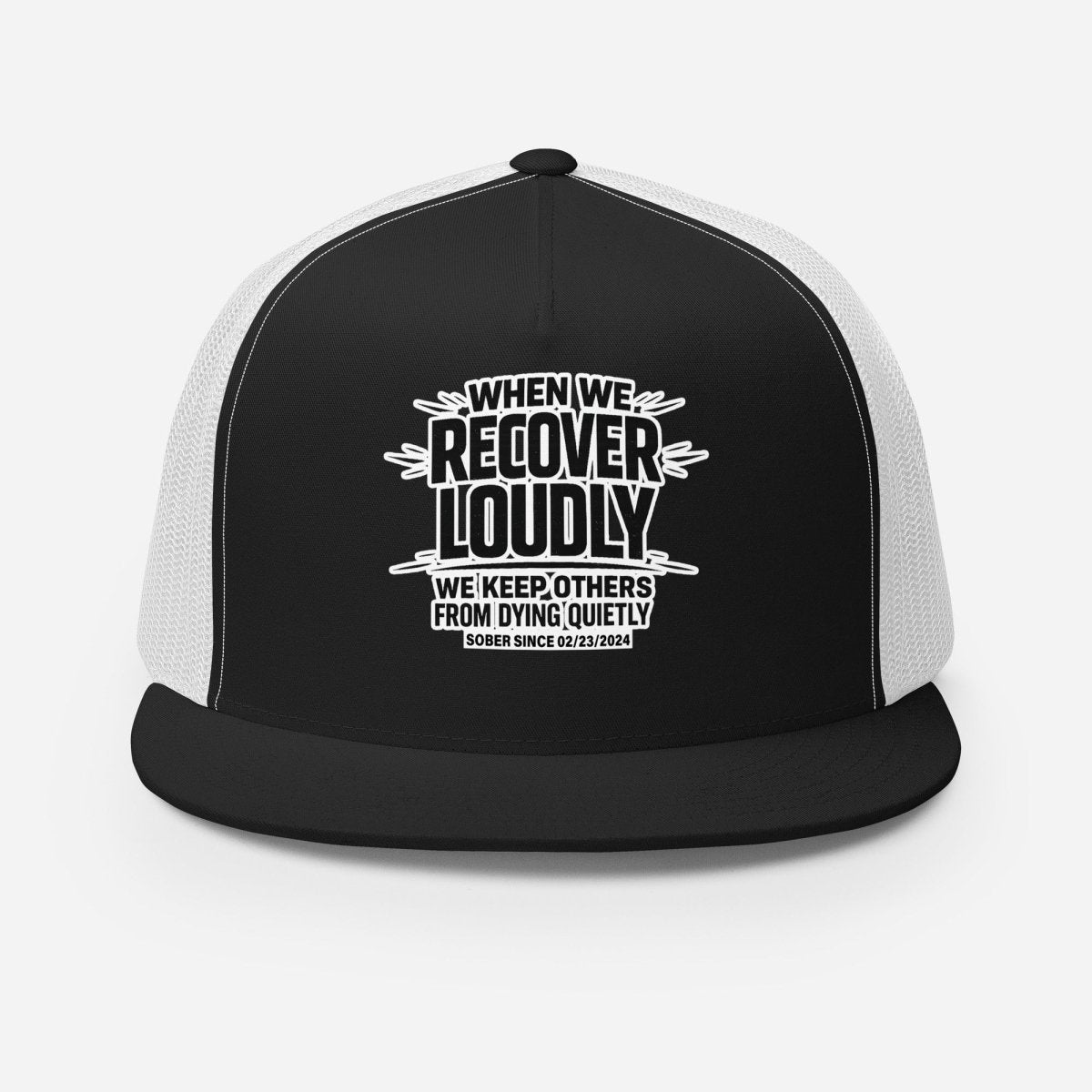 Loosid We do Recover Sober Hat featuring the design