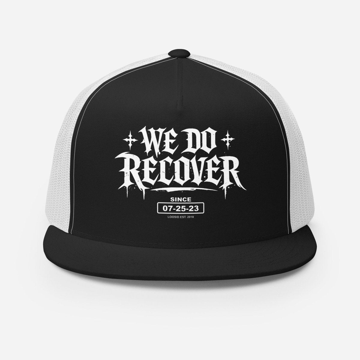 We Do Recover Sober Hat close-up view (view 2)