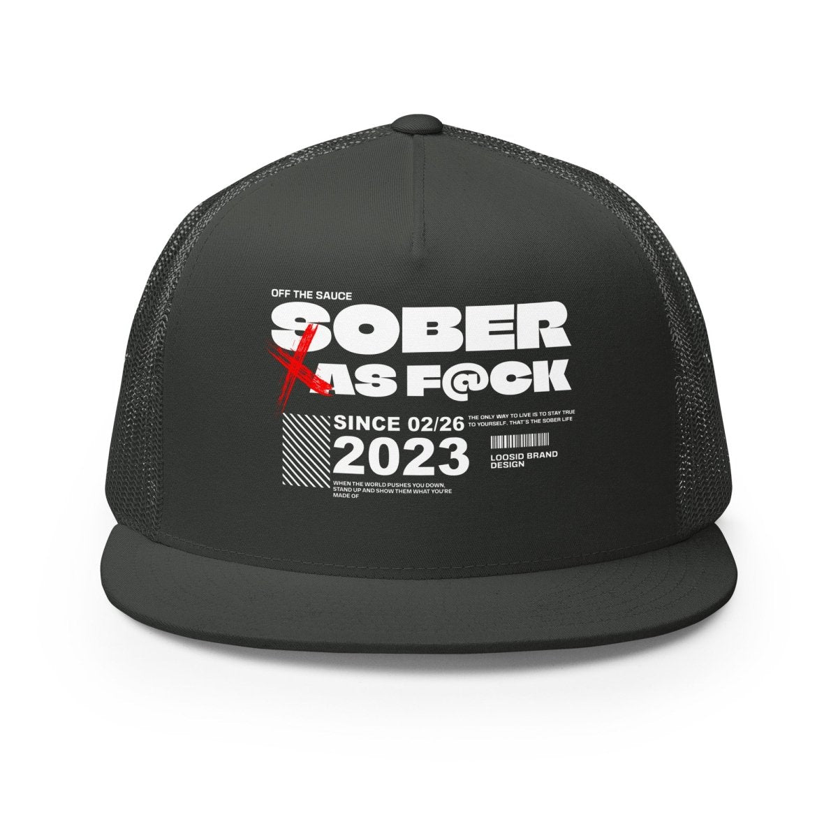 Sober As F*ck Sober Hat side view (view 6)