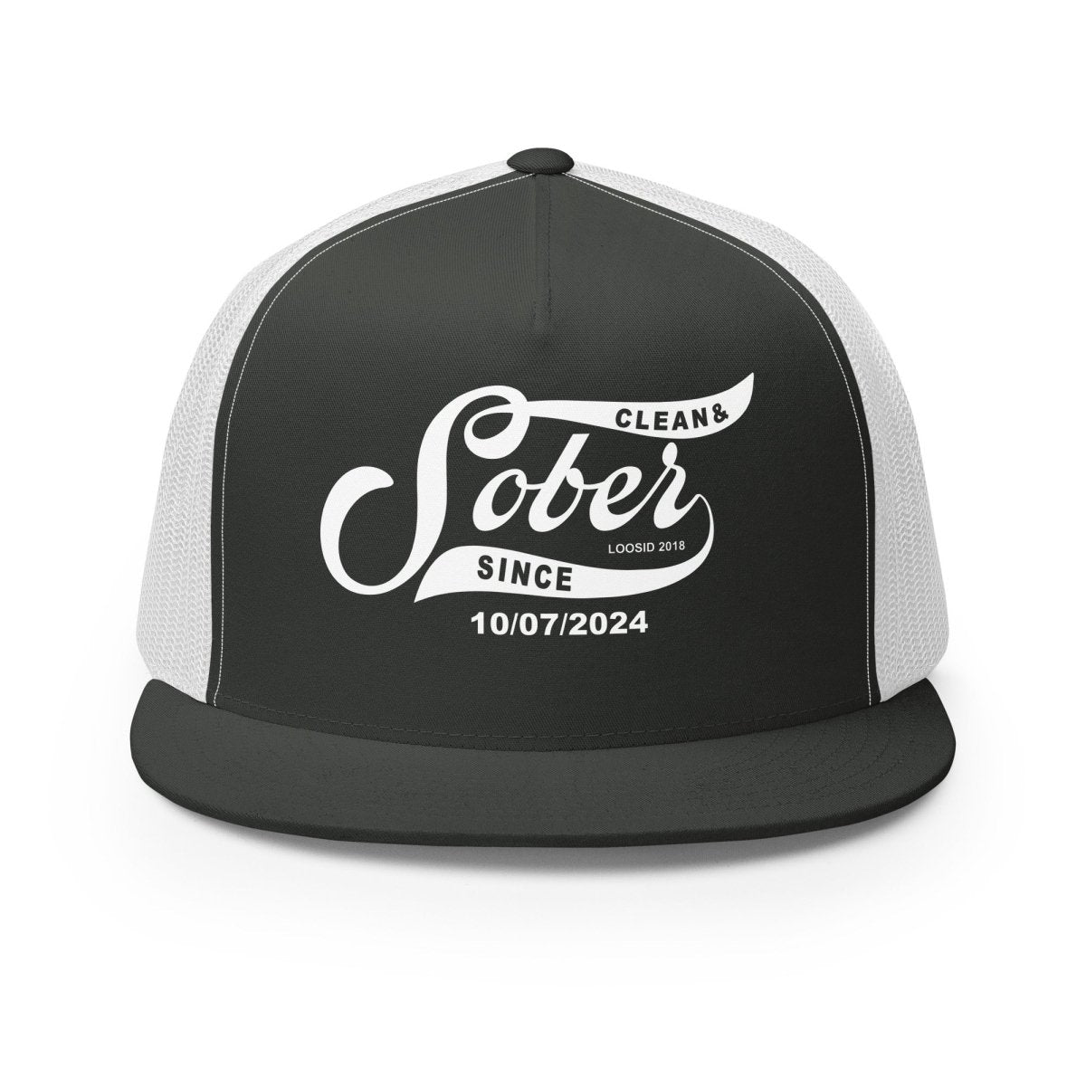 Sober Since Personalized Sober Sober Hat back view (view 7)