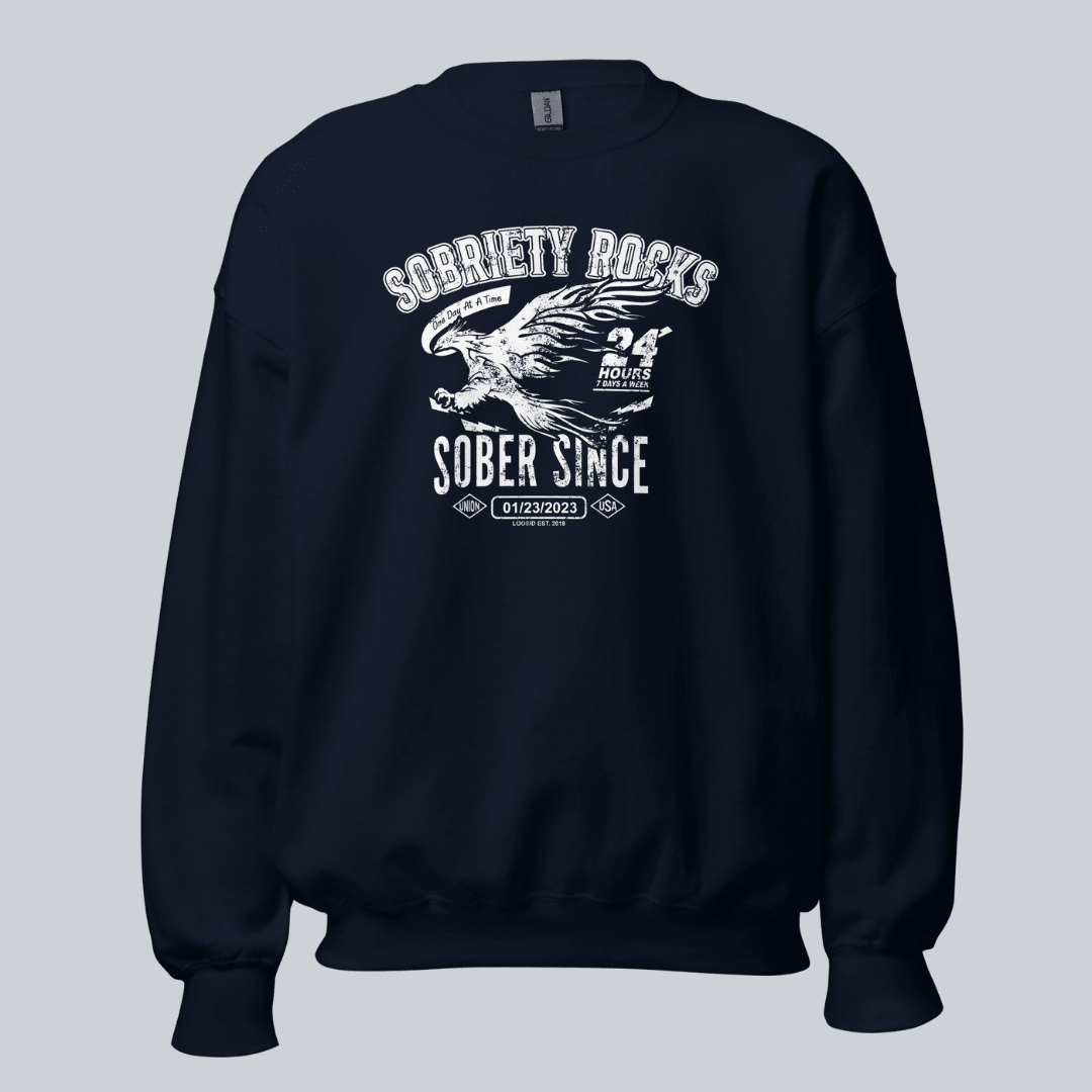 Sober Since Recovery Hoodie side view (view 6)