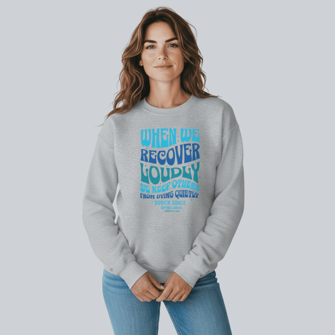 When We Recover Loudly Recovery Hoodie graphic detail (view 24)