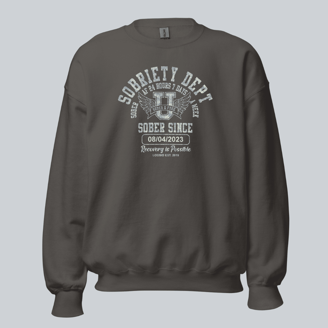 Sobriety Dept Recovery Hoodie product photo (view 10)