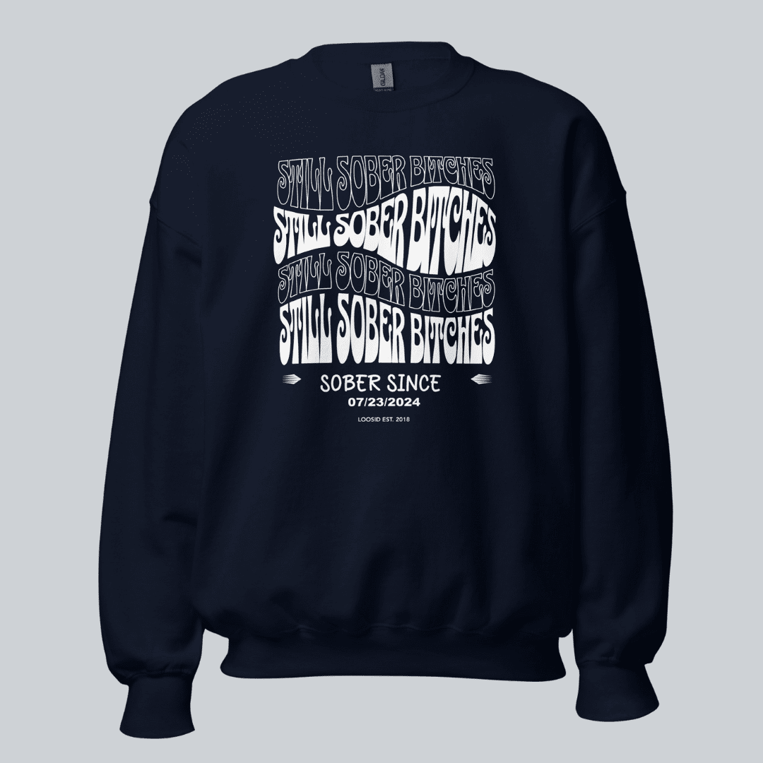 Still Sober B Recovery Hoodie back view (view 7)
