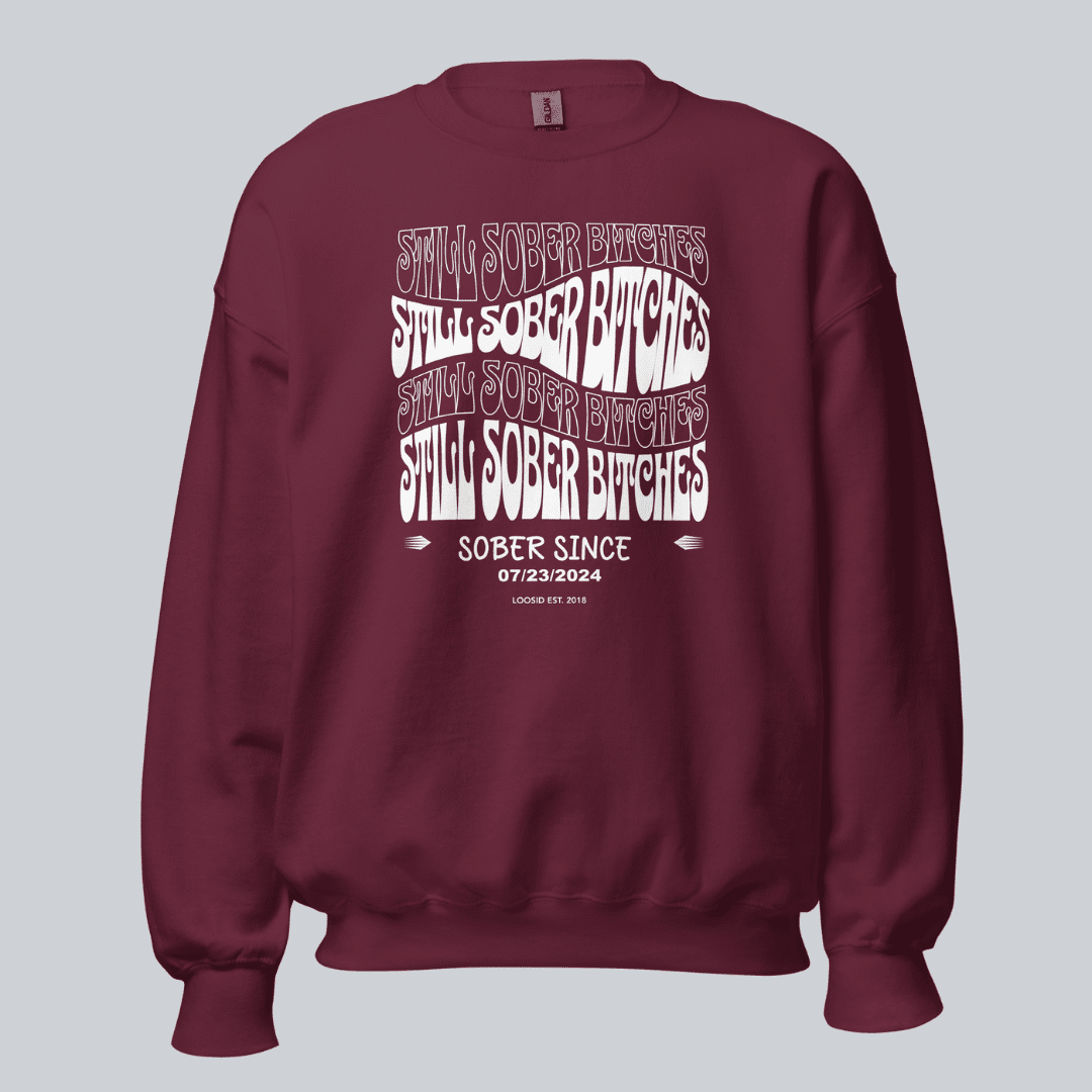 Still Sober B Recovery Hoodie side view (view 16)