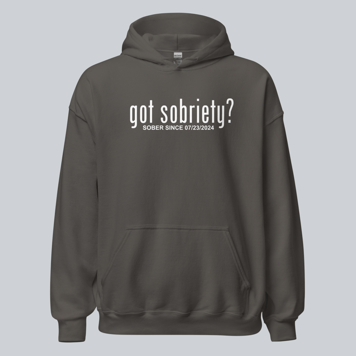 Got Sobriety Recovery Hoodie close-up view (view 12)