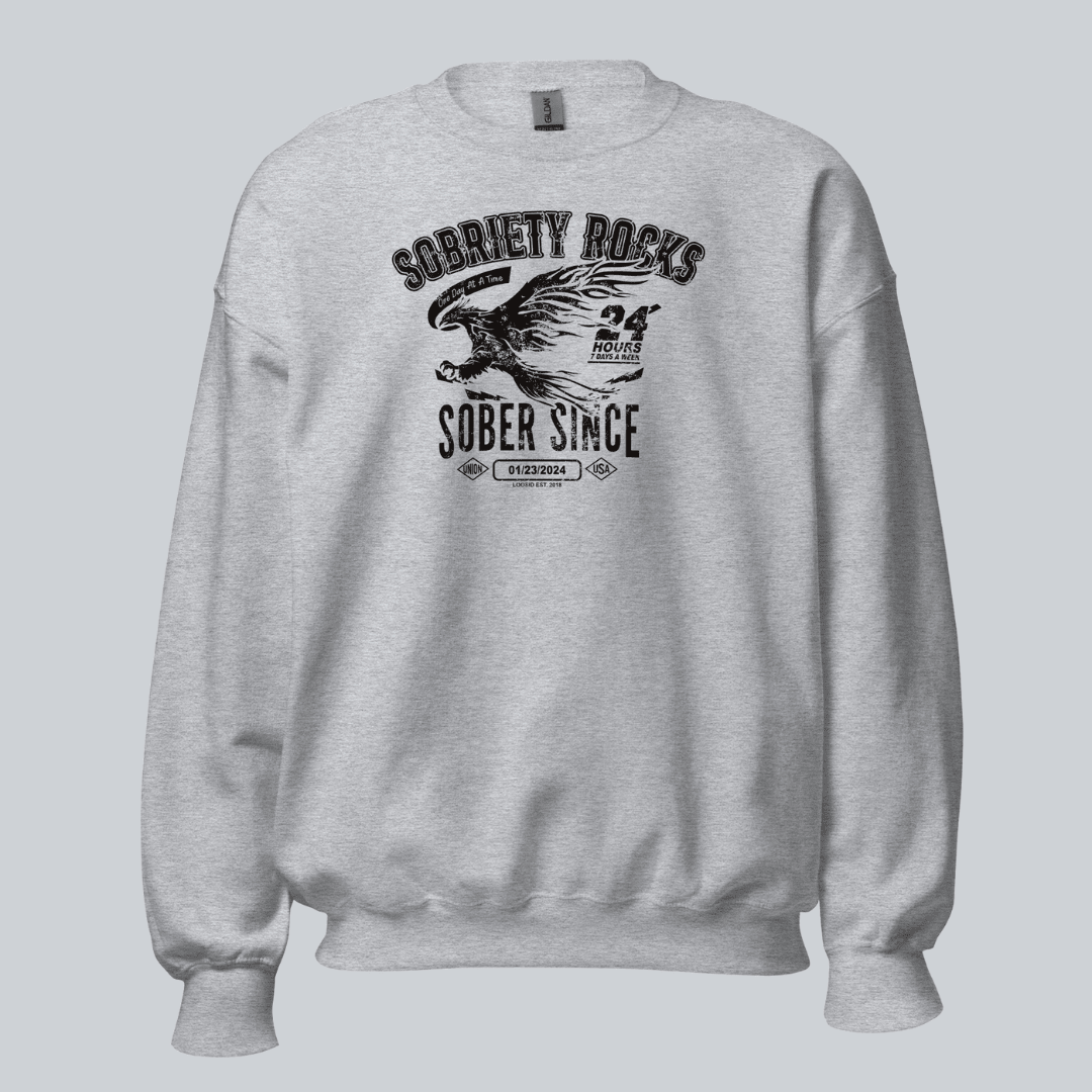 Sober Since Recovery Hoodie graphic detail (view 24)