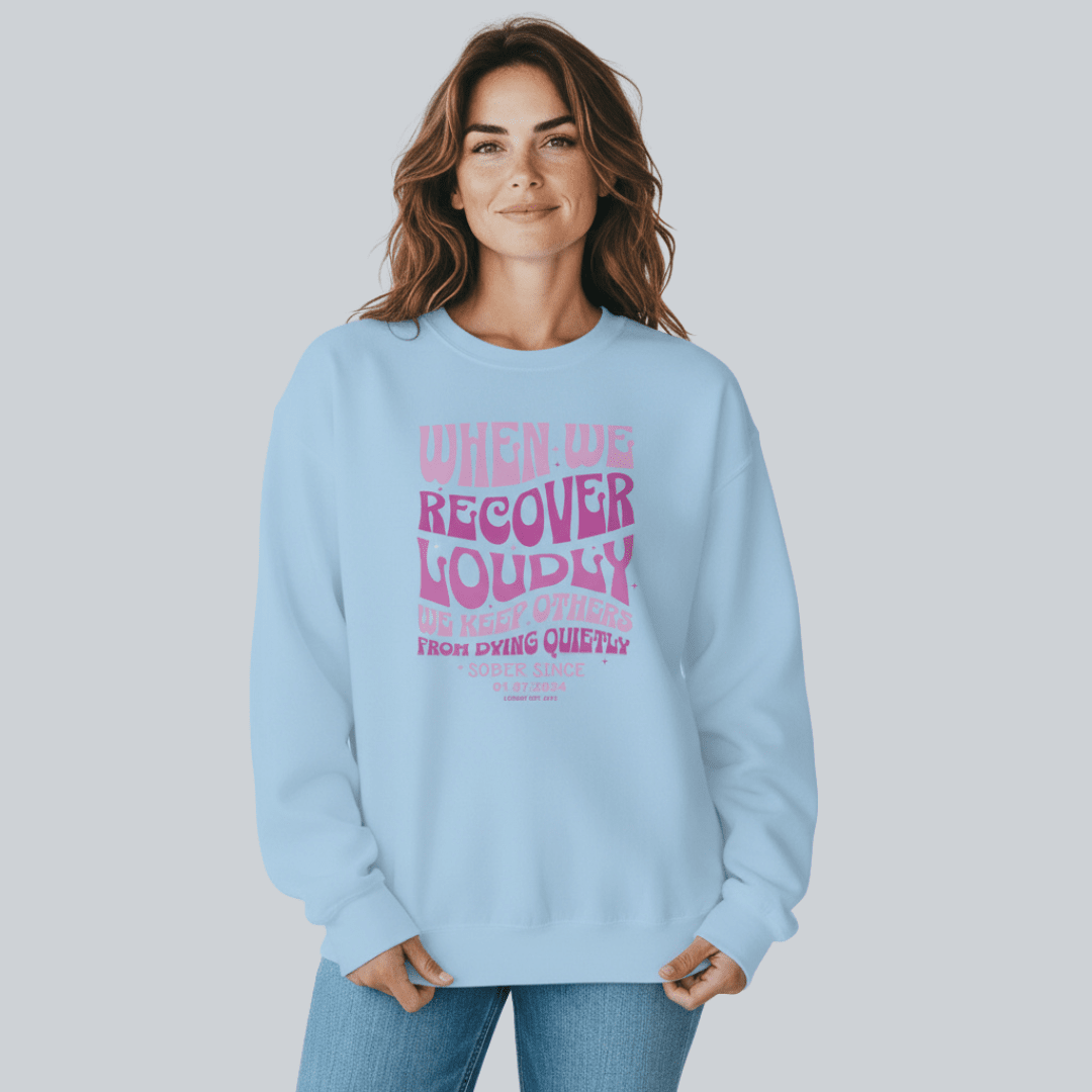 When We Recover Loudly Recovery Hoodie packaging detail (view 18)