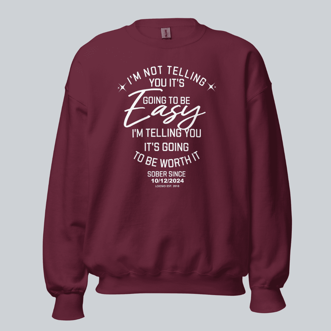 I'm Not Telling Sobriety Recovery Hoodie product photo (view 10)