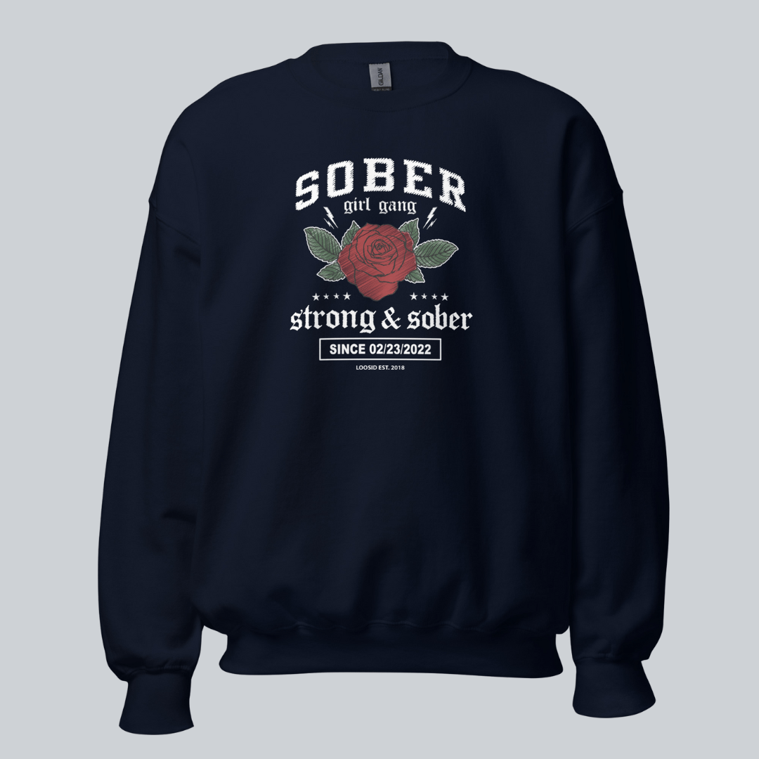 SOBER Girl Gang Strong & Sober Recovery Hoodie packaging detail (view 8)
