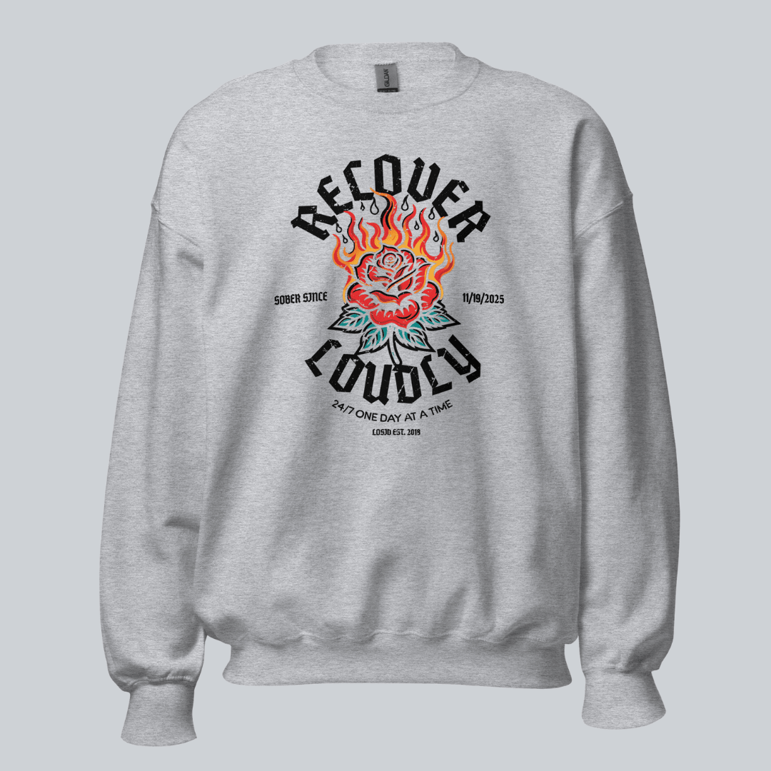 Recover Loudly Recovery Hoodie back view (view 27)
