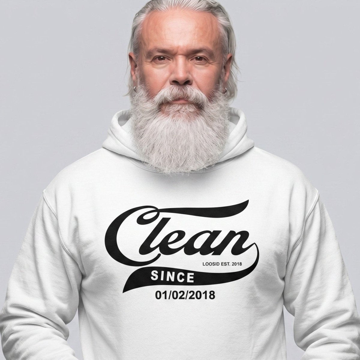Clean Since Recovery Hoodie packaging detail (view 28)