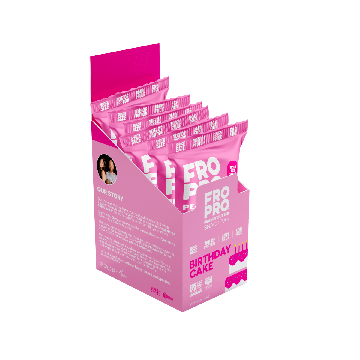 Loosid Birthday Cake 6 Pack Sobriety Gift featuring the design